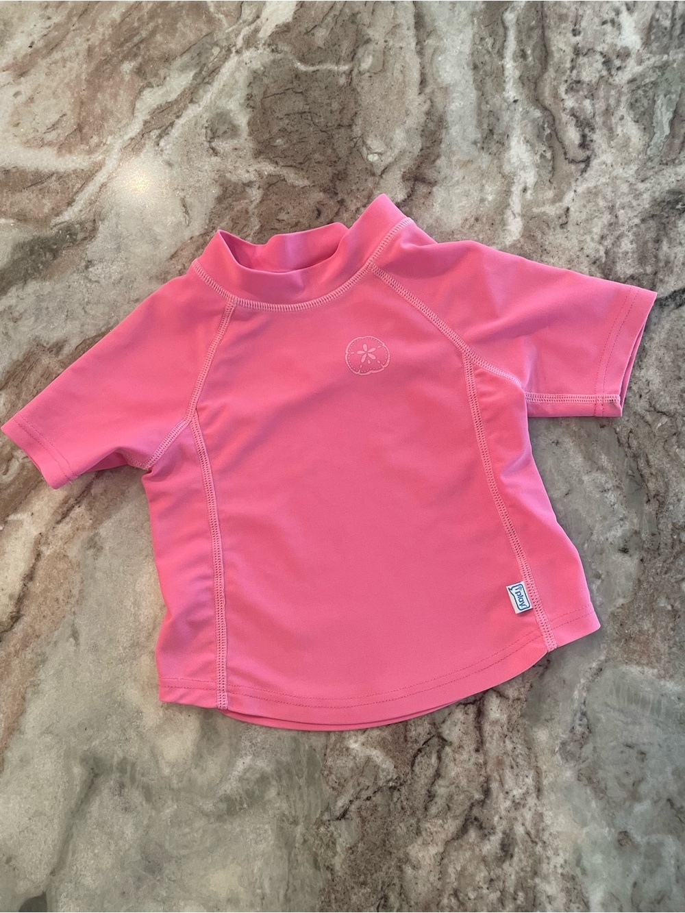 I PLAY Baby girls Swimsuit Rash Guard upf 50 12 Months Pink